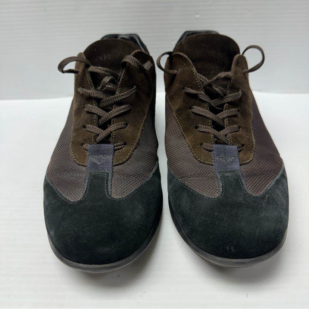 Tod’s Suede Men’s Casual Comfortable Shoes Leather Insole Brown/Black Suede Us11